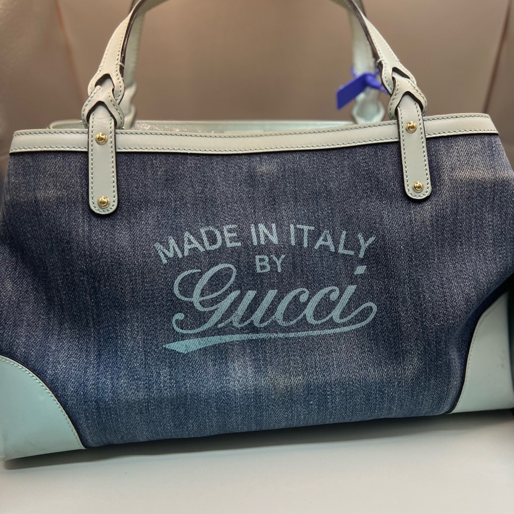 Gucci Denim Craft Tote